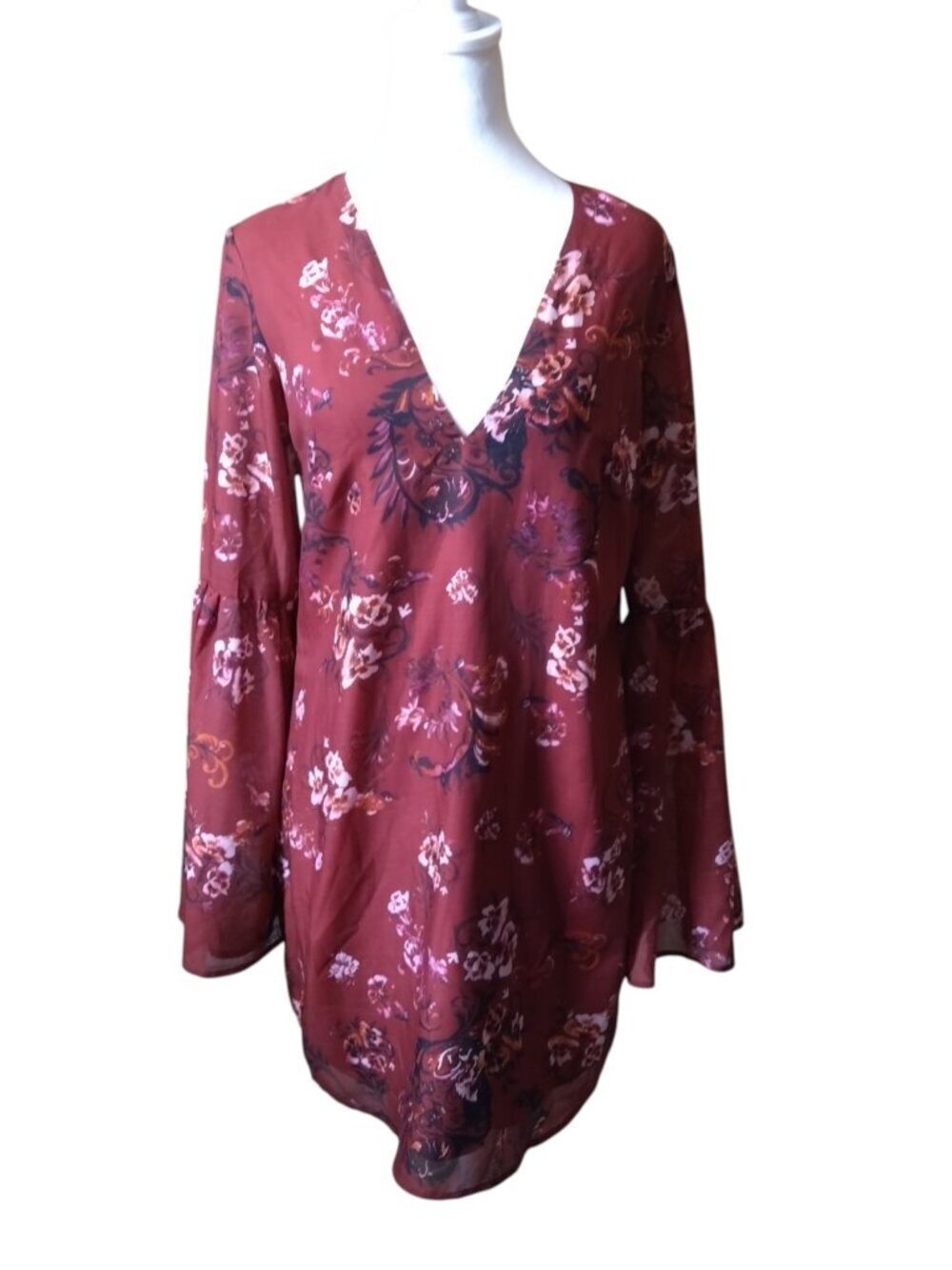 TJD The Jetset Diaries Bell Sleeve Boho Feminine Festival Dress Size Small NEW